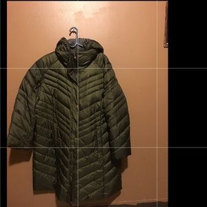 Andrew Marc Olive Green  Bubble Jacket